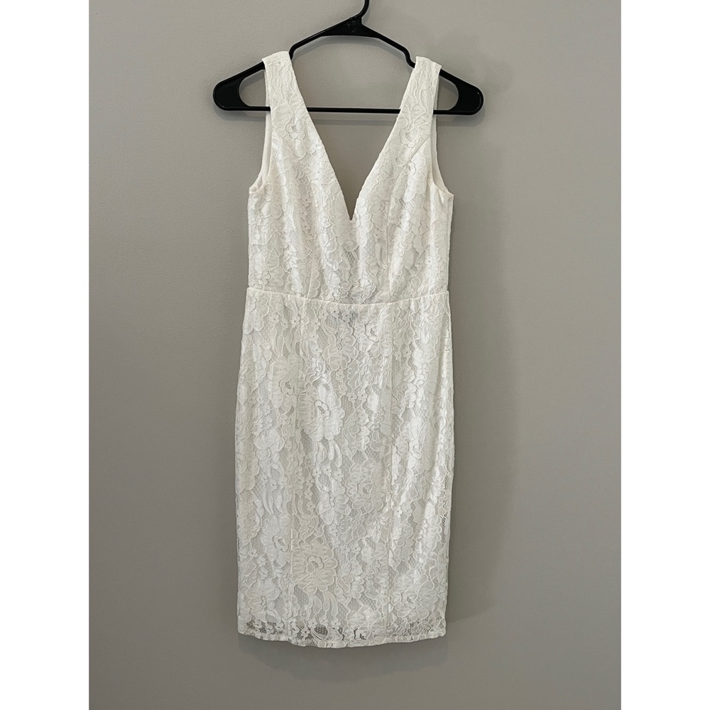 White Lace Cocktail Dress